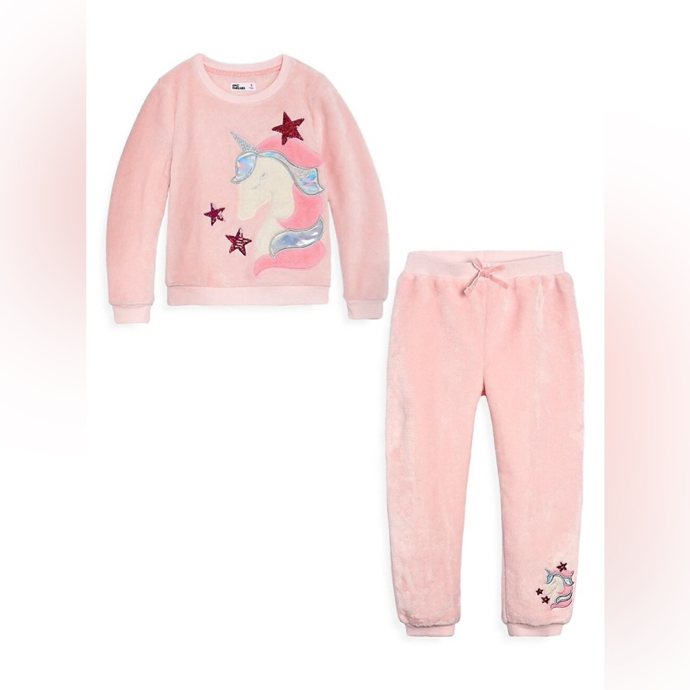 Epic Threads Girls Unicorn 2-piece Minky Set- NWOT